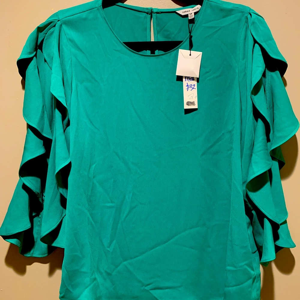 Kelly green dresses too with glowing open sleeves